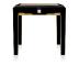 Masque de femme side table in numbered edition, clear crystal, black lacquered and ivory ash, large size - Lalique